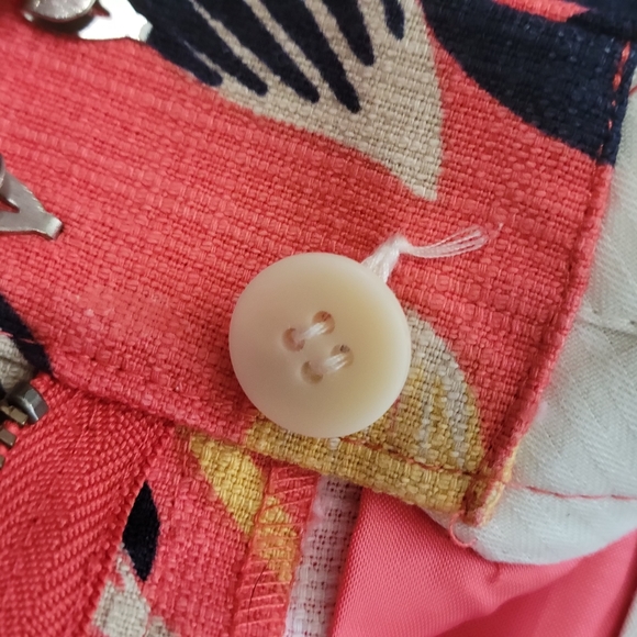 NWOT J Crew Hibiscus Poppy Coral Orange Shorts Size 2 - Picture 6 of 8